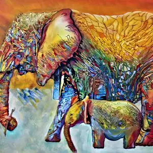 Elefant mit Baby