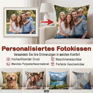 Personalisierte Fotokissen